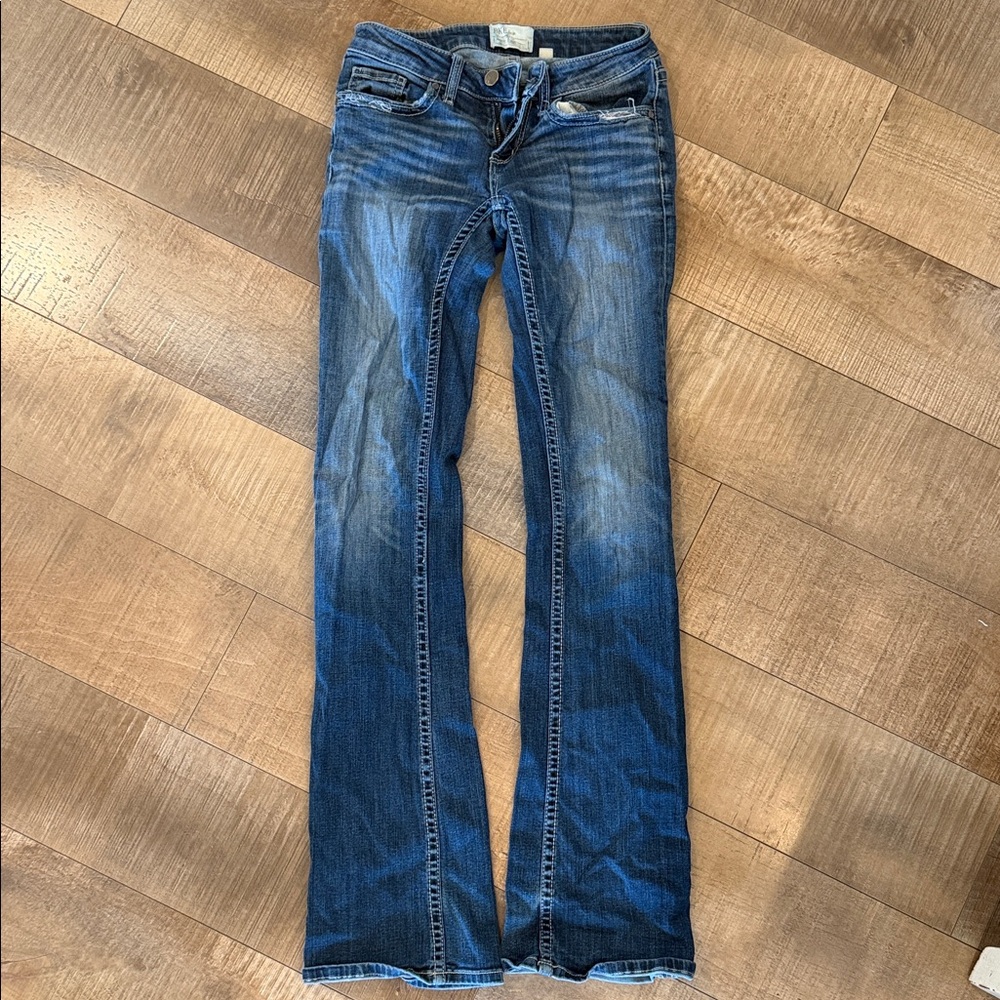 BKE Women's Dark Blue Boot Cut Jeans